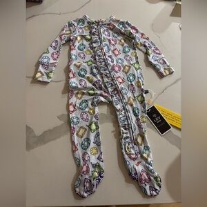 Lev Baby Rainbow Gems Convertible Romper. Size 6-9 months